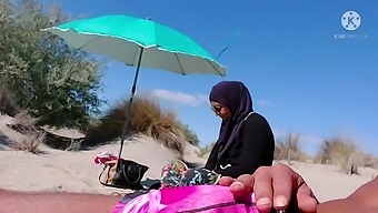 I Shocked This Muslim By Pulling My Cock Out At The Beach!!