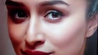 Shraddha Kapoor'S Cum Tribute With Lube And Sex Toy