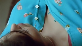 Hot, Seductive, Homely Aunty Harlot She Tempted Her Boyfriend With Her Boobs.
