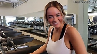 Alexis Kay'S Natural Tits And Big Ass Get Noticed In The Gym