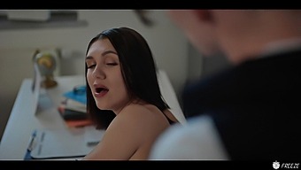 Brunette Teacher Gets Frozen In Time During A Hot Fuck With Her Student