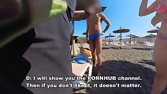 Nudist Beach Exhibitionist Amateur Girl Gives Blowjob To Stranger In 60fps