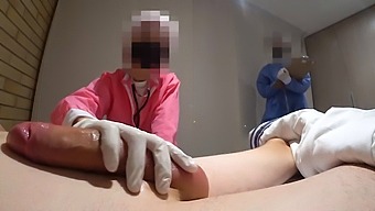 High-Definition Pov Of A Naughty Nurse Giving A Handjob And Ass Play
