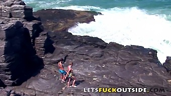 Outdoor Sex Adventure With Daring Babes Caught In The Act