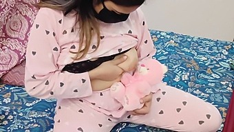 Indian Stepdaughter Indulges In Self-Pleasure With Her Favorite Toy, Watched By Her Potential Stepdad