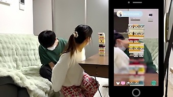 Live Streaming Titjob Leads To Intense Orgasm In Japanese Amateur Porn