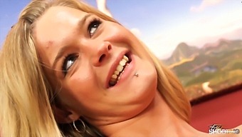 Klara, A Busty Blonde, Gives An Enthusiastic Blowjob And Swallows Cum As An Alternative To A Professional Photoshoot