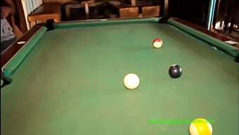 Rare Sexual Competition In Cameroon Featuring A Pool Game With A Focus On Tight Ass And Cock