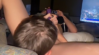 Lesbian Caretaker Explores Wild Sex With New Purple Toy