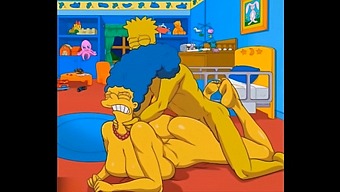 Mature Anime Housewife Marge Enjoys Intense Pleasure From Anal Sex And Squirting