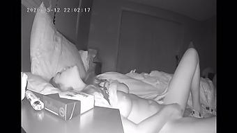 A Timid Girl Pleasures Herself At Night With A Secret Camera