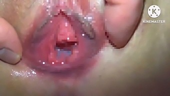 Intimate Home Recording Features Japanese Girlfriend'S Close Up View Of Intense Fucking And Massive Internal Ejaculation